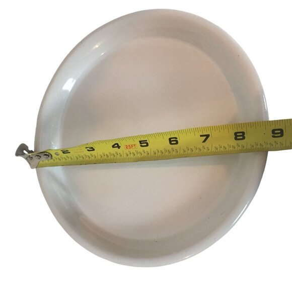 Pottery Barn White Ceramic Pillar Candle Stand Modern 6H X 9W - Picture 4 of 8